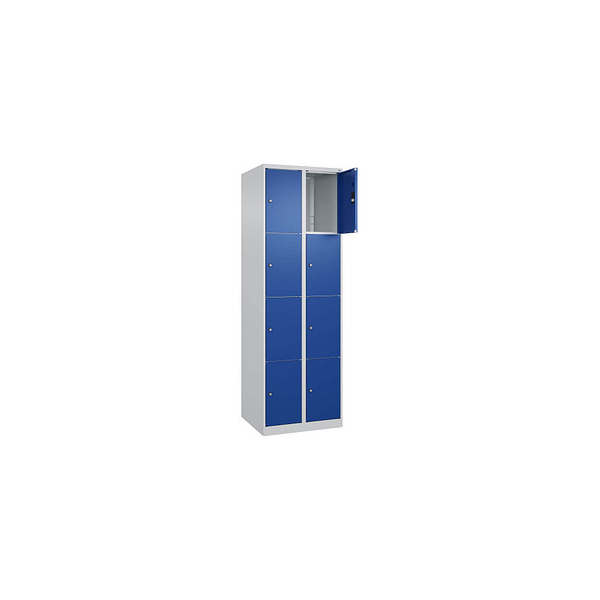 4067521350478 - Schließfachschrank Classic Plus enzianblau lichtgrau 080000-204 S10003 8 Schließfächer 600 x 500 x 1850 cm 4067521350478 CP