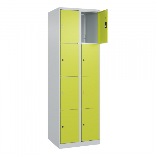 4067521350539 -  C+P Schließfachschrank Classic PLUS 2x4Fächer 1850x600x500mm lgrcgn 4067521350539 C + P Möbelsysteme