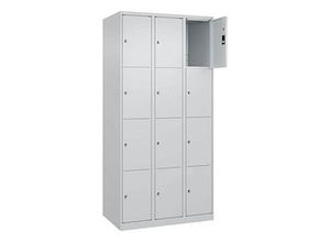 4067521351970 - Schließfachschrank Classic Plus lichtgrau 080000-304 S10008 12 Schließfächer 900 x 500 x 1850 cm 4067521351970 CP