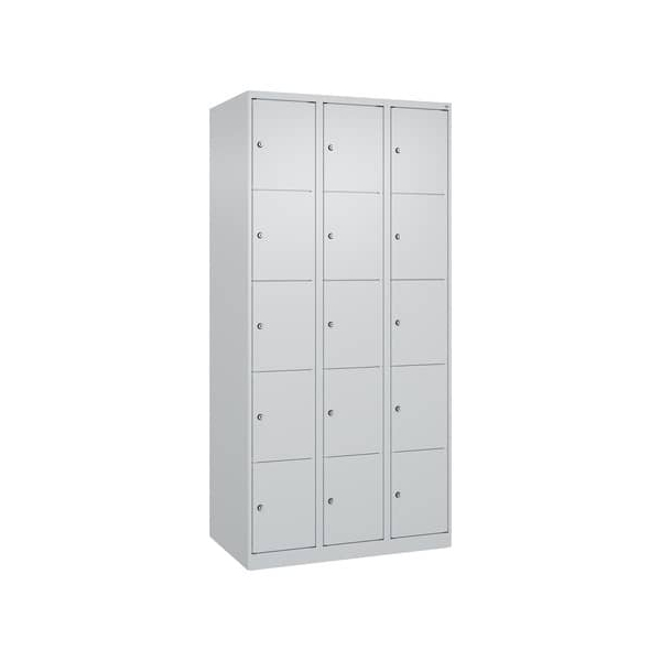 4067521352106 - CP Schließfachschrank Classic Plus lichtgrau 080000-305 S10008 15 Schließfächer 900 x 500 x 1850 cm