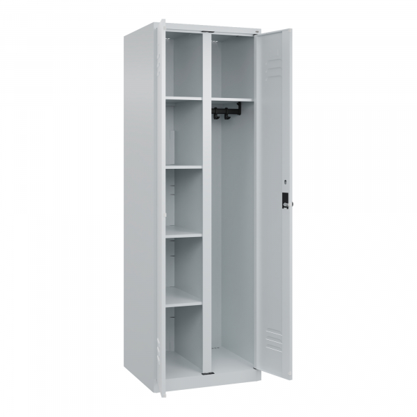 4067521360460 - C+P Garderobenschrank Classic PLUS 2Abteile 1850x600x500mm lgrlgr 4067521360460 C+P-Möbel