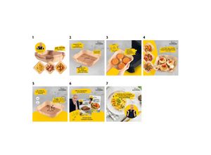 4067522036449 - Rachs KOCHWERK Backpapier Schalen für Heißluft-Fritteusen 100er-Set