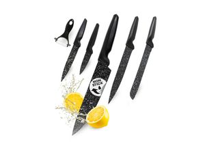 4067522064886 - GOURMETmaxx Messerset 6-tlg Schwarz