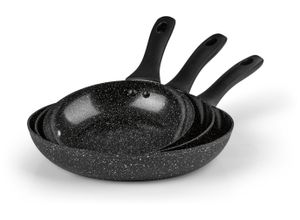 4067522082712 - Xxxl Pfannenset BRATmaxx  Schwarz  Metall Kunststoff  3-teilig  Lfgb  hitzebeständige Griffe backofengeeignet antihaftbeschichtet  Kochen