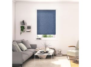 4067533067302 - Rollo ORIGINAL Klemmfix ohne Bohren Gr 2 blau (blau weiß weiß) B50cm H190cm Polyester Rollos Thermofunktion Lichtdurchlässig Klemmbar Energiesparend