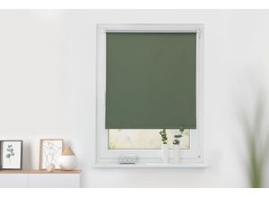 4067533068767 - Verdunklungsrollo ORIGINAL Klemmfix ohne Bohren Verdunkelung Gr 1 grün (salbei weiß weiß) B110cm H150cm Kunststoff Aluminium Rollos Thermofunktion & verdunkelnd Klemm- und schraubbar