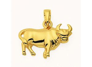 4067551002804 - Kette mit Anhänger ADELIA´S 585 Gold Sternzeichen Stier Halsketten Gr Gelbgold 585 goldfarben (gold) Damen Ketten mit Anhänger Schmuckset - Set Halskette