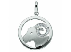 4067551003238 - Kette ohne Anhänger ADELIA´S 925 Silber Sternzeichen Widder mit Zirkonia Ø 252 mm Halsketten Gr Silber 925 (Sterlingsilber) silberfarben (silber) Damen Ketten ohne Anhänger Schmuckset - Set mit Halskette