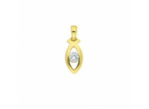 4067551008929 - Kette ohne Anhänger ADELIA´S 333 Gold mit Zirkonia Halsketten Gr Gelbgold 333 goldfarben (gold) Damen Ketten ohne Anhänger Schmuckset - Set mit Halskette