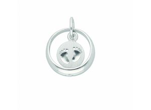 4067551008936 - Kette ohne Anhänger ADELIA´S 925 Silber Taufring mit Zirkonia Ø 111 mm Halsketten Gr Silber 925 (Sterlingsilber) silberfarben (silber) Damen Ketten ohne Anhänger Schmuckset - Set mit Halskette