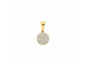 4067551008950 - Kette ohne Anhänger ADELIA´S 333 Gold mit Zirkonia Ø 82 mm Halsketten Gr Gelbgold 333 goldfarben (gold) Damen Ketten ohne Anhänger Schmuckset - Set mit Halskette