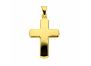 4067551010229 - Kette mit Anhänger ADELIA´S 585 Gold Kreuz Anhänger Halsketten Gr Gelbgold 585 goldfarben (gold) Damen Ketten mit Anhänger Schmuckset - Set Halskette