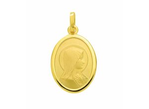 4067551010564 - Kette mit Anhänger ADELIA´S 333 Gold Madonna Halsketten Gr Gelbgold 333 goldfarben (gold) Damen Ketten mit Anhänger Schmuckset - Set Halskette