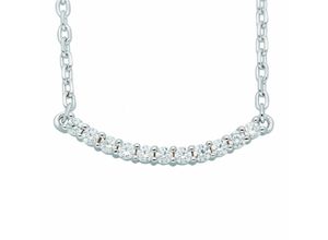 4067551010793 - Kette ohne Anhänger ADELIA´S 925 Silber Anker mit Zirkonia 45 cm Ø 16 mm Halsketten Gr Silber 925 (Sterlingsilber) silberfarben (silber) Damen Ketten ohne Anhänger Schmuckset - Set mit Halskette