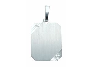 4067551011288 - Kette ohne Anhänger ADELIA´S 925 Silber Gravurplatte Anhänger Halsketten Gr Silber 925 (Sterlingsilber) silberfarben (silber) Damen Schmuckset - Set mit Halskette
