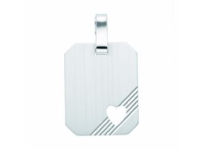 4067551011332 - Kette ohne Anhänger ADELIA´S 925 Silber Gravurplatte Anhänger Halsketten Gr Silber 925 (Sterlingsilber) silberfarben (silber) Damen Schmuckset - Set mit Halskette