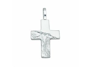 4067551012919 - Kette mit Anhänger ADELIA´S 925 Silber Kreuz Zirkonia Halsketten Gr Silber 925 (Sterlingsilber) silberfarben (silber) Damen Ketten mit Anhänger Schmuckset - Set Halskette