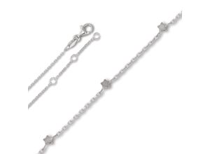 4067551029177 - Fußkette Fußkettchen aus 925 Silber 25 cm Fußkettchen Gr Silber 925 (Sterlingsilber) silberfarben (silber) Damen Silber Schmuck Rundankerkette