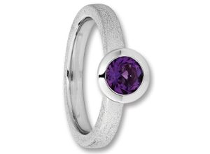 4067551165011 - Silberring Amethyst Ring aus 925 Silber Fingerringe Gr 52 Silber 925 (Sterlingsilber) silberfarben (silber) Damen Silber Schmuck