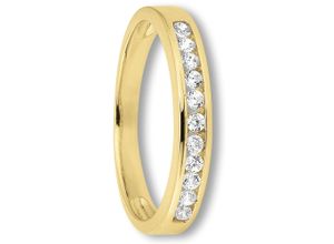 4067551166889 - Goldring Zirkonia Ring aus 333 Gelbgold Fingerringe Gr 48 mit Zirkonia Gelbgold 333 goldfarben (gold) Damen Fingerringe Gold Schmuck