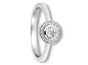 4067551167138 - Silberring Zirkonia Ring aus 925 Silber Fingerringe Gr 50 mit Zirkonia Silber 925 (Sterlingsilber) silberfarben (silber) Damen Silber Schmuck