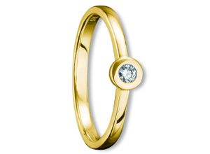 4067551217321 - Diamantring 005 ct Diamant Brillant Ring aus 585 Gelbgold Fingerringe Gr 48 mit Diamant Gelbgold 585-Diamanten goldfarben (gold) Damen Diamantringe Gold Schmuck