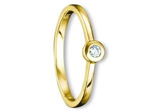 4067551217451 - Diamantring 007 ct Diamant Brillant Ring aus 585 Gelbgold Fingerringe Gr 48 mit Diamant Gelbgold 585-Diamanten goldfarben (gold) Damen Diamantringe Gold Schmuck