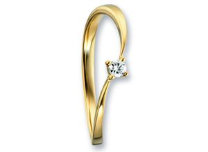 4067551217840 - Diamantring 007 ct Diamant Brillant Ring aus 585 Gelbgold Fingerringe Gr 48 mit Diamant Gelbgold 585-Diamanten goldfarben (gold) Damen Diamantringe Gold Schmuck