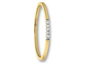 4067551218595 - Diamantring 003 ct Diamant Brillant Ring aus 585 Gelbgold Fingerringe Gr 48 mit Diamant Gelbgold 585-Diamanten goldfarben (gold) Damen Diamantringe Gold Schmuck