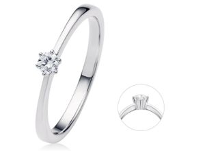 4067551221472 - Diamantring 01 ct Diamant Brillant Ring aus 950 Platin Fingerringe Gr 50 Platin 950-Diamanten silberfarben (silber) Damen Diamantringe Platin Schmuck