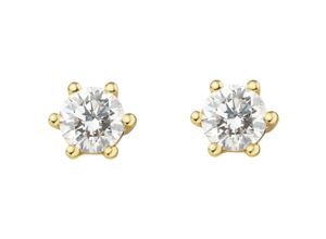 4067551222028 - Paar Ohrhänger 03 ct Diamant Brillant Ohrringe Ohrstecker aus 750 Gelbgold Gr Damen 03 ct Diamanten-Gelbgold 333 goldfarben (gold) Damen Ohrhänger Gold Schmuck