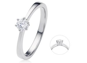 4067551222806 - Diamantring 02 ct Diamant Brillant Ring aus 950 Platin Fingerringe Gr 50 Platin 950-Diamanten silberfarben (silber) Damen Diamantringe Platin Schmuck