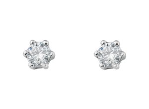 4067551381398 - Paar Ohrhänger 01 ct Diamant Brillant Ohrringe Ohrstecker aus 950 Platin Gr Damen 01 ct Diamanten-Platin 950 silberfarben (silber) Damen Ohrhänger Platin Schmuck