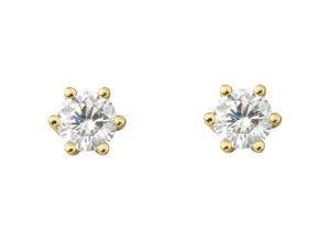 4067551381411 - Paar Ohrhänger 02 ct Diamant Brillant Ohrringe Ohrstecker aus 750 Gelbgold Gr Damen 02 ct Diamanten-Gelbgold 333 goldfarben (gold) Damen Ohrhänger Gold Schmuck