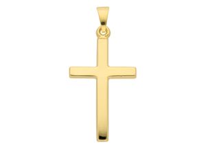 4067551386263 - Ketten-Anhänger ADELIA´S 333 Gold Kreuz Anhänger Schmuckanhänger Gr Gelbgold 333 goldfarben (gold) Damen Anhänger Goldschmuck für & Herren