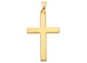 4067551386669 - Ketten-Anhänger ADELIA´S 333 Gold Kreuz Anhänger Schmuckanhänger Gr Gelbgold 333 goldfarben (gold) Damen Anhänger Goldschmuck für & Herren