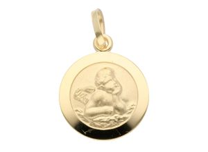 4067551386867 - Ketten-Anhänger ADELIA´S 333 Gold Anhänger Amor Ø 12 mm Schmuckanhänger Gr Gelbgold 333 goldfarben (gold) Damen Anhänger Goldschmuck für