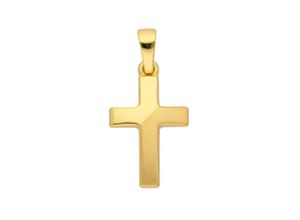 4067551388632 - Ketten-Anhänger ADELIA´S 333 Gold Kreuz Anhänger Schmuckanhänger Gr Gelbgold 333 goldfarben (gold) Damen Anhänger Goldschmuck für & Herren