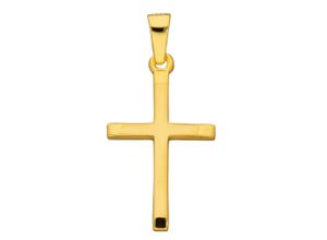 4067551388724 - Ketten-Anhänger ADELIA´S 333 Gold Kreuz Anhänger Schmuckanhänger Gr Gelbgold 333 goldfarben (gold) Damen Anhänger Goldschmuck für & Herren