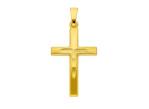 4067551388762 - Ketten-Anhänger ADELIA´S 333 Gold Kreuz Anhänger Schmuckanhänger Gr Gelbgold 333 goldfarben (gold) Damen Anhänger Goldschmuck für & Herren