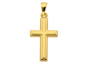 4067551388847 - Ketten-Anhänger ADELIA´S 333 Gold Kreuz Anhänger Schmuckanhänger Gr Gelbgold 333 goldfarben (gold) Damen Anhänger Goldschmuck für & Herren