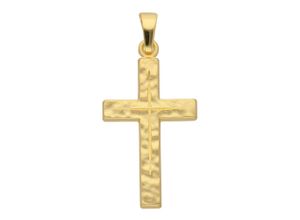 4067551388878 - Ketten-Anhänger ADELIA´S 333 Gold Kreuz Anhänger Schmuckanhänger Gr Gelbgold 333 goldfarben (gold) Damen Anhänger Goldschmuck für & Herren
