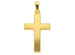 4067551388915 - Ketten-Anhänger ADELIA´S 585 Gold Kreuz Anhänger Schmuckanhänger Gr Gelbgold 585 goldfarben (gold) Damen Anhänger Goldschmuck für & Herren