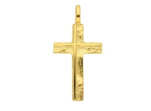 4067551389189 - Ketten-Anhänger ADELIA´S 585 Gold Kreuz Anhänger Schmuckanhänger Gr Gelbgold 585 goldfarben (gold) Damen Anhänger Goldschmuck für & Herren