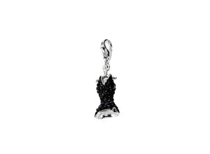 4067551390918 - Charm-Einhänger ADELIA´S 925 Silber Charms Anhänger Kleid bunt (bunt multi) Damen mit Glasstein Silberschmuck für