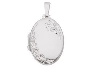 4067551393537 - Ketten-Anhänger ADELIA´S 925 Silber Medaillon Anhänger Schmuckanhänger Gr Silber 925 (Sterlingsilber) silberfarben (silber) Damen Anhänger Silberschmuck für