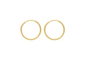 4067551394718 - Paar Ohrhänger ADELIA´S 333 Gold Ohrringe Creolen Ø 44 mm Gr Damen Gelbgold 333 goldfarben (gold) Damen Ohrhänger Goldschmuck für