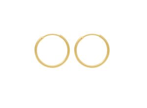 4067551394794 - Paar Ohrhänger ADELIA´S 333 Gold Ohrringe Creolen Ø 11 mm Gr Damen Gelbgold 333 goldfarben (gold) Damen Goldschmuck für