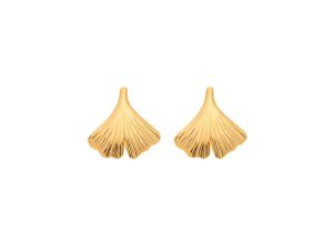 4067551394985 - Paar Ohrhänger ADELIA´S 375 Gold Ohrringe Ohrstecker Ginkoblatt Gr Damen Gelbgold 375 goldfarben (gold) Damen Ohrhänger Goldschmuck für