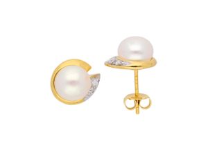 4067551396736 - Paar Ohrhänger ADELIA´S 333 Gold Ohrringe Ohrstecker Ø 78 mm Gr Damen Gelbgold 333 goldfarben (gold) Damen Ohrhänger mit Zirkonia Goldschmuck für